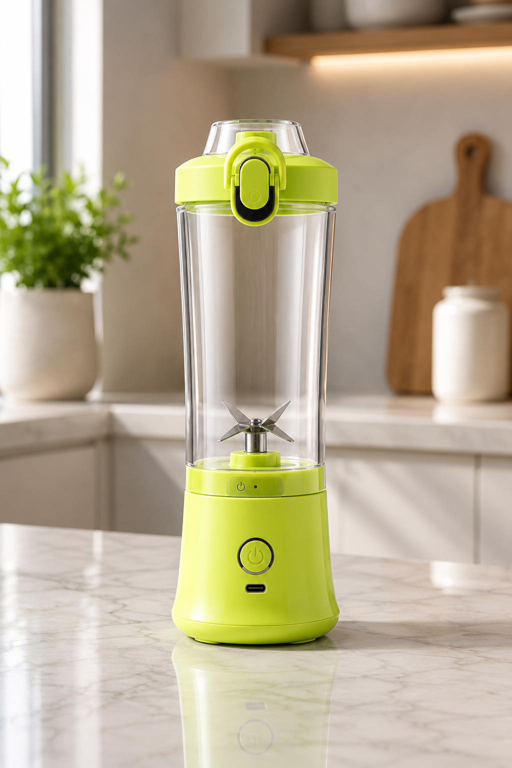 Yellow lemon illustration for Meonix BlendGo Pro, a portable blender accessory, showcasing its vibrant citrus design.